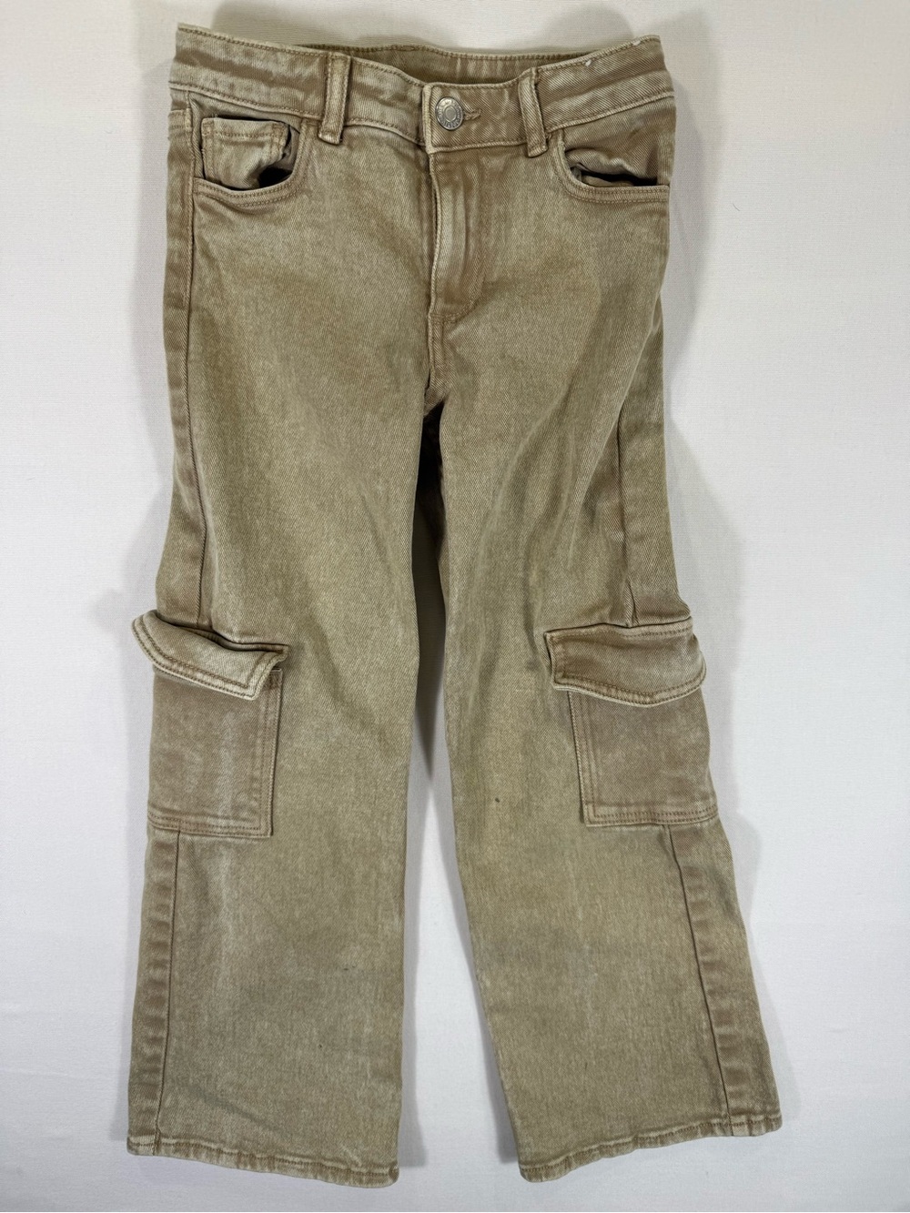 H&M Kids Cargo Jeans in Light Tan